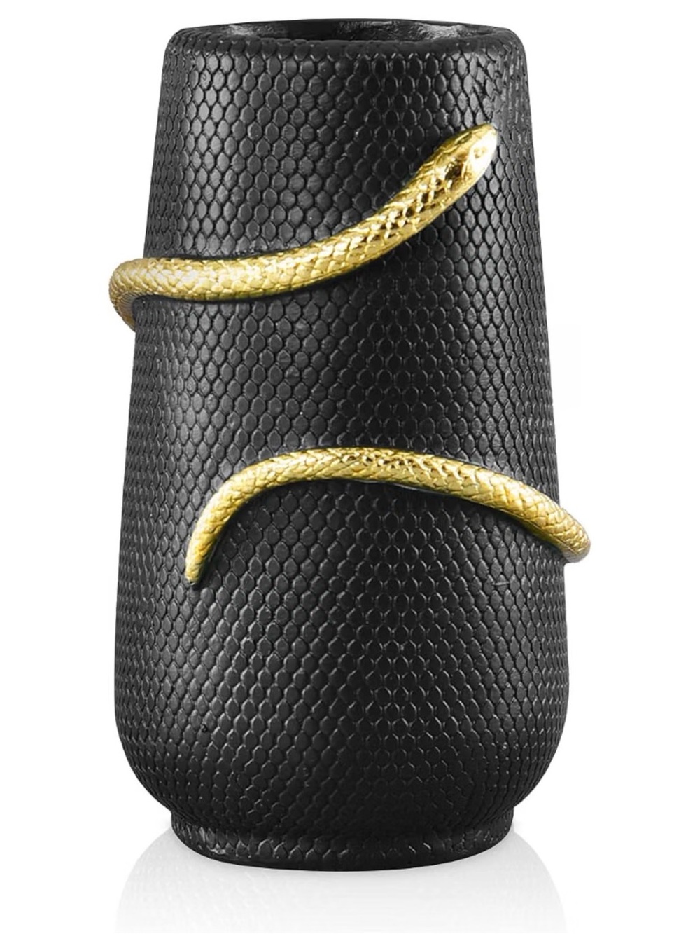 Gold Snake Accent Vase